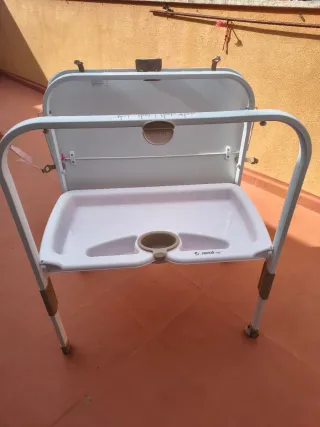 Bañera para bebé con cambiador