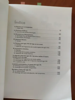 Literatura universal 1º Bachillerato