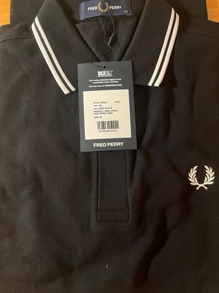 Polo Fred Perry Negro Talla XS