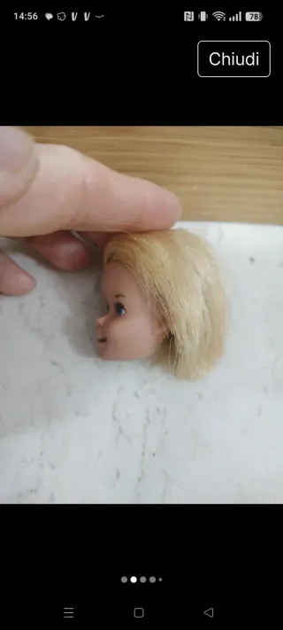 Testa Barbie Francie Malibu Korea 1966