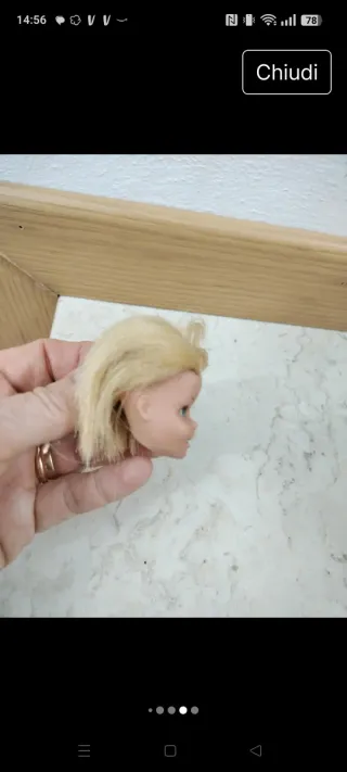 Testa Barbie Francie Malibu Korea 1966