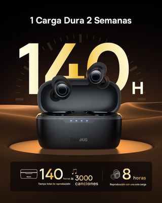 Baseus Auriculares Inalambricos Bluetooth 5.3 con