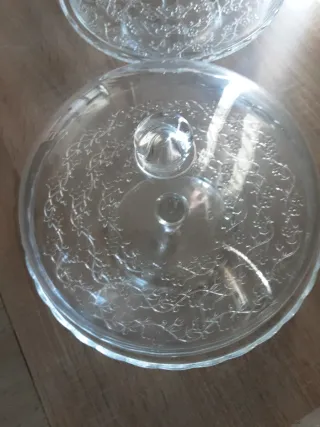 Expositor cristal pasteles con tapa