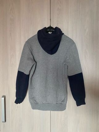 Felpa grigia e blu 14/15 anni