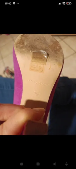 Décolleté fucsia tacco 38