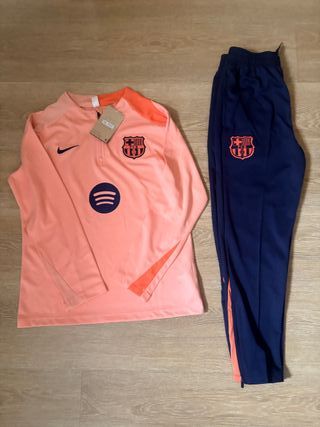 Chándal Nike Barça Azul/Naranja Talla 16