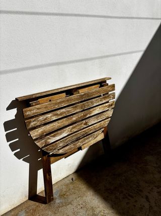 Mesa plegable de madera