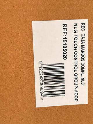 Placa de mando campana extractora