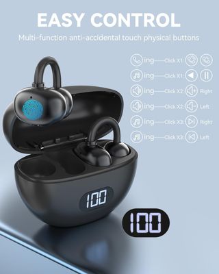 ANSTEN Open Ear Kopfhörer Bluetooth 5.4, Clip On K
