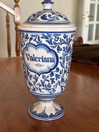 Botes Farmacia Cerámica Antiguos Set 5