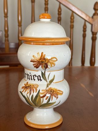 Botes Farmacia Cerámica Antiguos Set 5