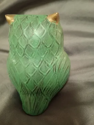 Figura Búho Verde latón bronce