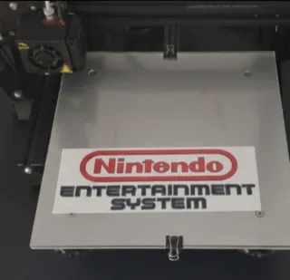 Logo Nintendo NES Impreso 3D
