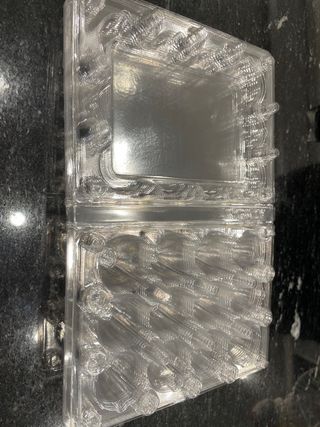 6 Hueveras Plástico Transparente Codorniz