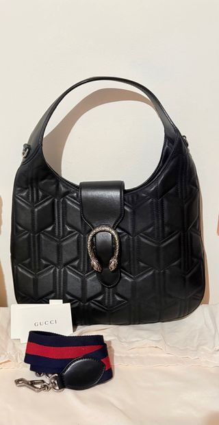 Borsa Gucci Dionysus Hobo Pelle Nera