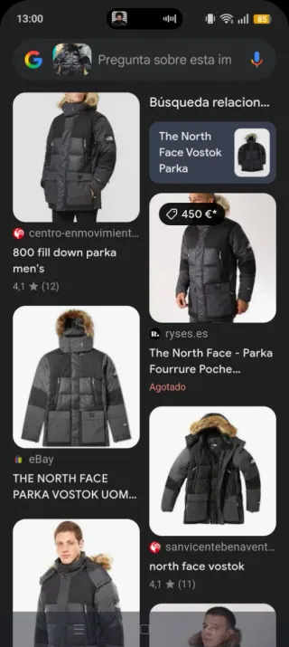 The North Face Vostok Chaquetón de Pluma