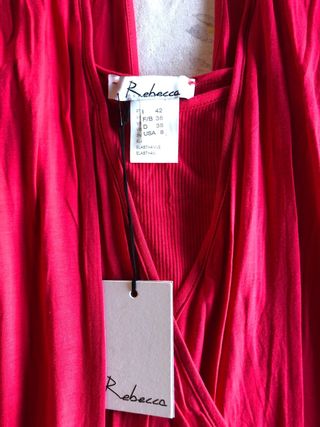Vestito rosso maniche lunghe S