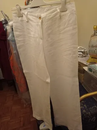 Pantaloni bianchi Panorama taglia 44