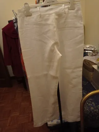 Pantaloni bianchi Panorama taglia 44