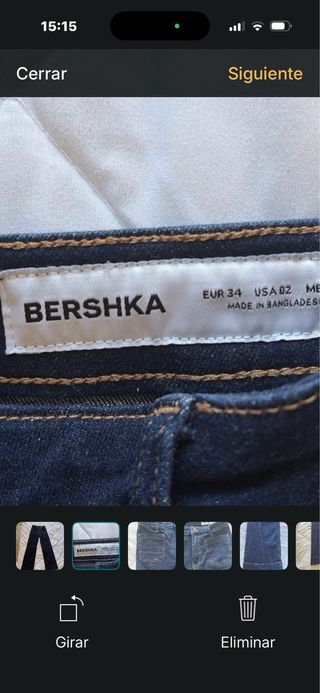 Tejanos campana Bershka talla S