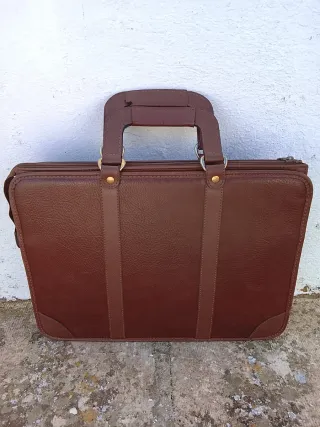 Borsa lavoro vintage anni '80 vera pelle