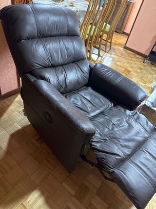 Poltrona relax elettrica in pelle power lift Boston