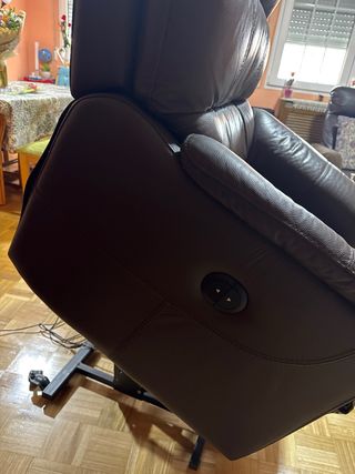 Poltrona relax elettrica in pelle power lift Boston