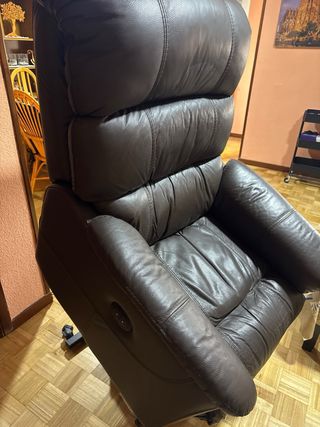 Poltrona relax elettrica in pelle power lift Boston