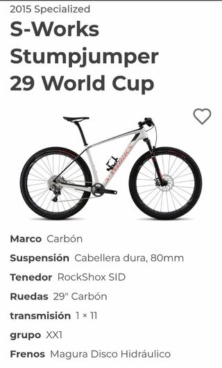 Bicicleta de Montaña Specialized S-Works