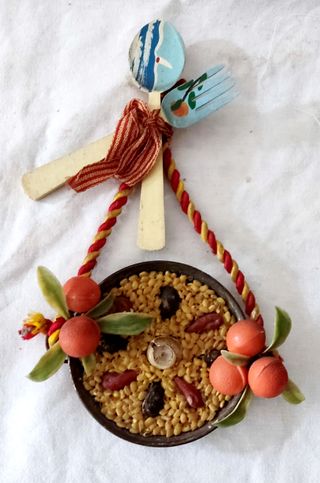 Souvenir Valencia Paella  Cuchara Tenedor