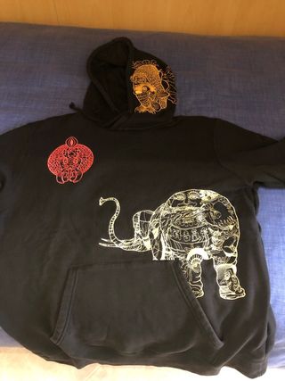 Felpa Adidas Nera con Stampe