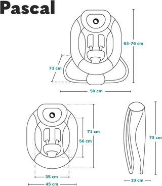 LIONELO Pascal baby bouncer delicadas vibraciones