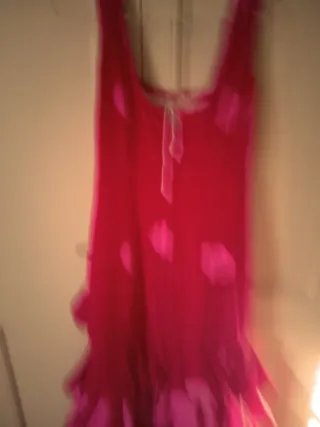 Traje de flamenca volantes lunares