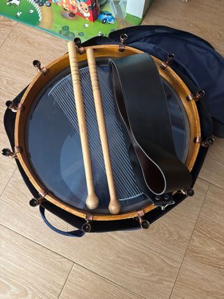 Tambor de madera 38 doble bordonera