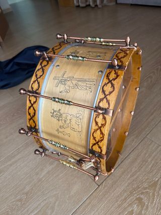 Tambor de madera 38 doble bordonera