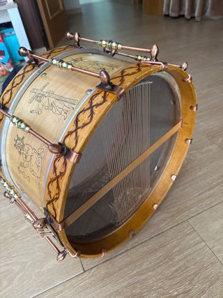 Tambor de madera 38 doble bordonera