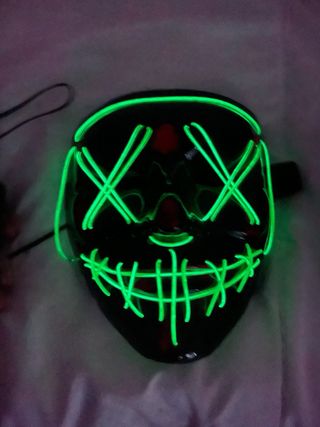 Mascara de la Purga LED Verde