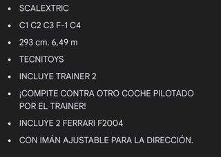 Scalextric C3 F-1 Tecnitoys NUEVO!!!!