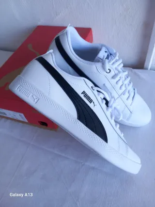 Puma Smash V2 Zapatillas Blancas y Negras