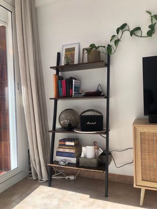 Estantería Escalera Madera y Metal