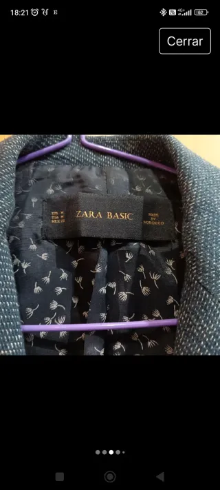 Americana Zara Mujer Talla S