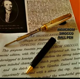 INOXCROM SIROCCO PLATA 925 Y NEGRO  (BOLIGRAFO)