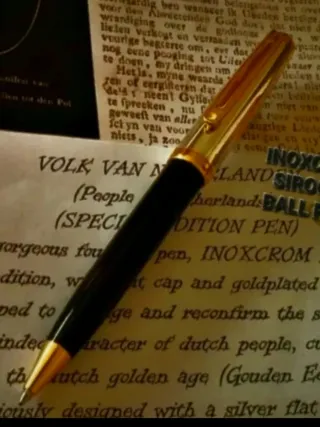 INOXCROM SIROCCO PLATA 925 Y NEGRO  (BOLIGRAFO)