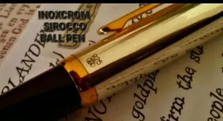 INOXCROM SIROCCO PLATA 925 Y NEGRO  (BOLIGRAFO)