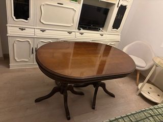 Mesa extensible madera antigua