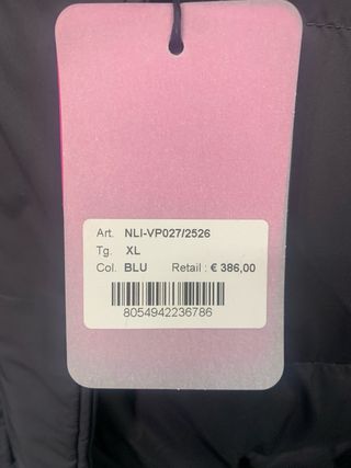 Piumino donna Nolita vera piuma grigio nero