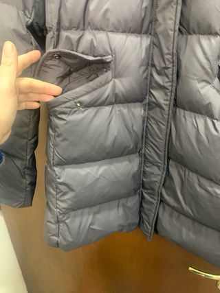 Piumino donna Nolita vera piuma grigio nero