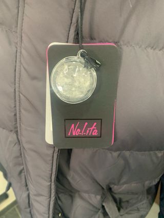 Piumino donna Nolita vera piuma grigio nero