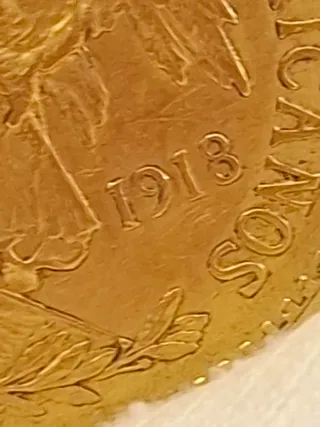 Moneda Oro 20 pesos '18