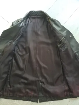 Chaquetón de Piel Marrón